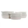 Набор корзин DKD Home Decor Белый Чёрный Оранжевый 52 x 43 x 25 cm 3 Предметы
