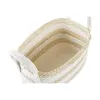 корзина DKD Home Decor Белый Бежевый Натуральное волокно 33 x 16 x 19 cm