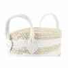 корзина DKD Home Decor Белый Бежевый Натуральное волокно 33 x 16 x 19 cm