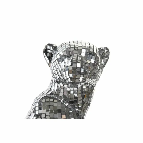 Dekoratyvinė figūrėlė DKD Home Decor Sidabras Leopardas Derva (19,5 x 16 x 31,5 cm)