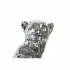 Dekoratyvinė figūrėlė DKD Home Decor Sidabras Leopardas Derva (19,5 x 16 x 31,5 cm)