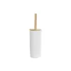 Щетка для унитаза DKD Home Decor 10 x 10 x 38 cm Натуральный Белый Керамика
