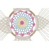 Sapnų gaudyklė DKD Home Decor Balta Spalvotas Natūralus Pluksnos Boho 52 x 1 x 145 cm (1 vnt.)