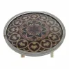 Вспомогательный стол DKD Home Decor Натуральный Чёрный 40 x 40 x 41 cm Деревянный MDF