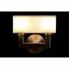 Seinälamppu DKD Home Decor Hopeinen Metalli Polyesteri Valkoinen 220 V 40 W (25 x 14 x 24 cm)