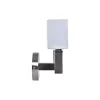 Sieninė lempa DKD Home Decor Sidabras Metalinis Poliesteris Balta 220 V 40 W (25 x 14 x 24 cm)