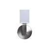Sieninė lempa DKD Home Decor Sidabras Metalinis Poliesteris Balta 220 V 40 W (12 x 10 x 22 cm)