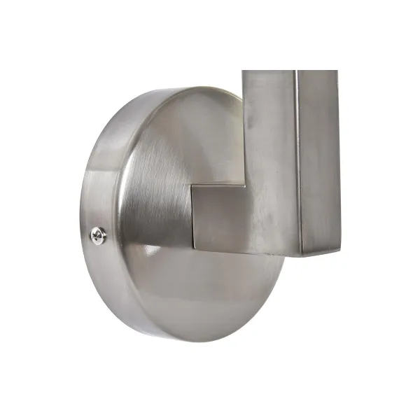 Sieninė lempa DKD Home Decor Sidabras Metalinis Poliesteris Balta 220 V 40 W (12 x 10 x 22 cm)