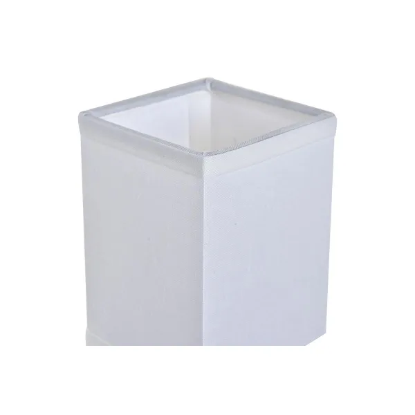 Sieninė lempa DKD Home Decor Sidabras Metalinis Poliesteris Balta 220 V 40 W (12 x 10 x 22 cm)