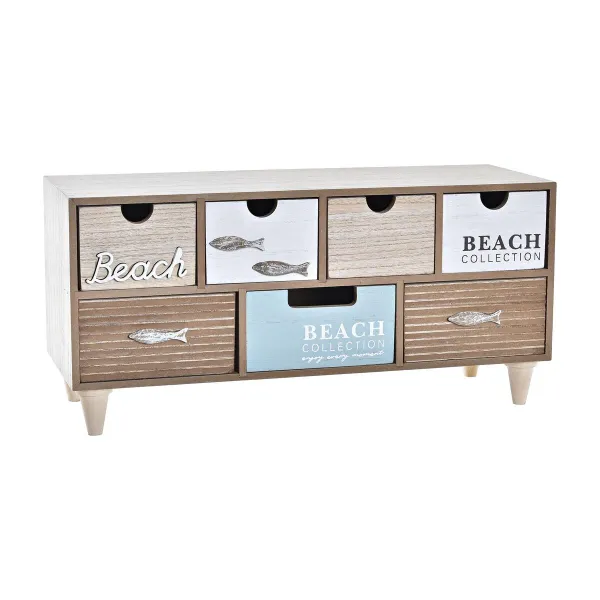 Korurasia DKD Home Decor 40 x 16 x 19 cm Puu Ruskea Turkoosi