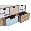 Korurasia DKD Home Decor 40 x 16 x 19 cm Puu Ruskea Turkoosi