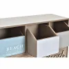 Шкатулка DKD Home Decor Деревянный Коричневый бирюзовый 34 x 14 x 24 cm