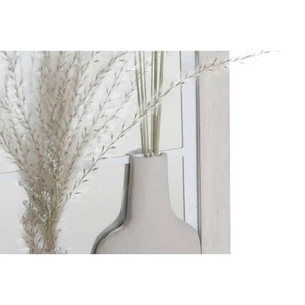 Sieninis veidrodis DKD Home Decor Rusvai gelsva Vaza Cottage 35 x 10 x 50 cm