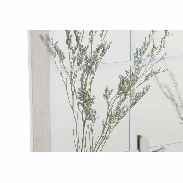 Sieninis veidrodis DKD Home Decor Rusvai gelsva Vaza Cottage 35 x 10 x 50 cm