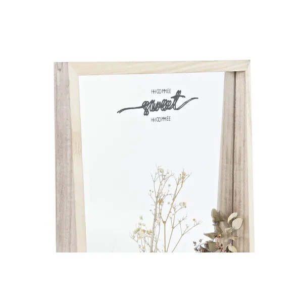 Sieninis veidrodis DKD Home Decor Balta Natūralus Cottage 30 x 4 x 40 cm (2 vnt.) (2 Dalys)