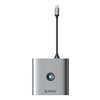 USB Hub 6-in-1 HDMI, 2xUSB-A 3.0, USB-C, 100W PD