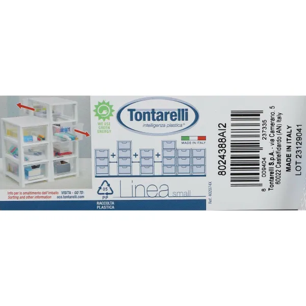 Lipasto Tontarelli Linea mini Harmaa