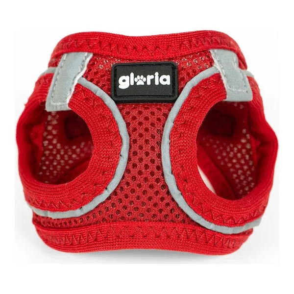 Suņu drošības siksna Gloria Air Mesh Trek Star Adjustable Sarkans XXXS Izmērs (18-20 cm)