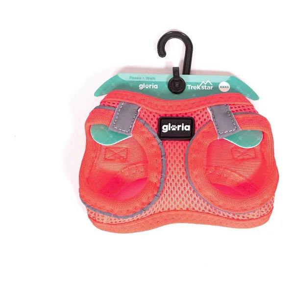 Koiran valjaat Gloria Air Mesh Trek Star Säädettävä Pinkki L (33,4-35 cm)