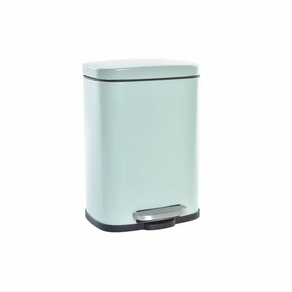 Roskakori DKD Home Decor Mintunvihreä Matta 21 x 15 x 29,5 cm Metalli 5 L Perus