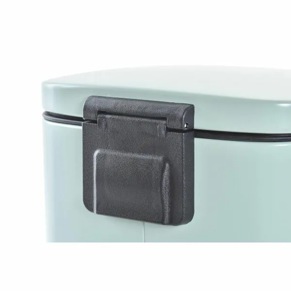 Roskakori DKD Home Decor Mintunvihreä Matta 21 x 15 x 29,5 cm Metalli 5 L Perus