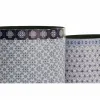 Atkritumu tvertne DKD Home Decor Zils Balts Koks Canvas Vintage