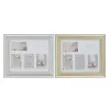Nuotraukų rėmelis DKD Home Decor Luxury 46,5 x 2 x 40 cm Stiklas Sidabras Auksinis polistirenas Tradicinis (2 vnt.)