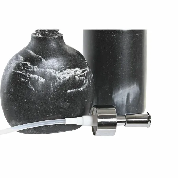 Dušas Komplekts DKD Home Decor Melns Sveķi Plastmasa 11 x 6 x 17 cm 2 Daudzums
