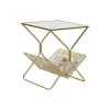 Полка для журналов DKD Home Decor Позолоченный Металл Зеркало 45 x 45 x 55 cm