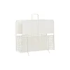 Lehtiteline DKD Home Decor Valkoinen Luonnollinen Metalli korihuonekalut Boho 36,5 x 15 x 41 cm