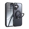 McDodo PC-4930 MagSafe case for iPhone 16 with stand (black)