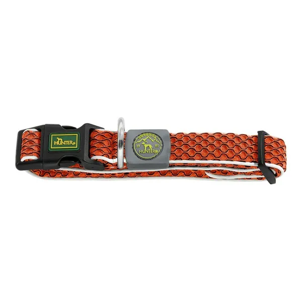 Šuns antkaklis Hunter Basic Siūlas Oranžinė M dydis Orange (33-50 cm)