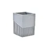 Держатель для зубной щетки DKD Home Decor Серый Смола 7,6 x 7,6 x 10 cm