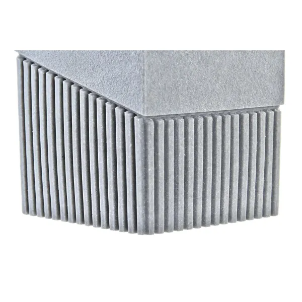 Dantų šepetėlio laikiklis DKD Home Decor Pilka Derva 7,6 x 7,6 x 10 cm