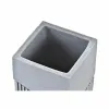 Dantų šepetėlio laikiklis DKD Home Decor Pilka Derva 7,6 x 7,6 x 10 cm