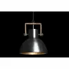 Потолочный светильник DKD Home Decor Коричневый Серебристый Железо Древесина манго 50 W 40 x 40 x 47 cm