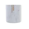 Дозатор мыла DKD Home Decor Мрамор Белый Натуральный Смола Резиновый Пластик