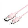 USB 2.0 A to USB-C 3A cable Vention CTNPH 2M (pink)
