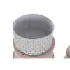 Saliekamo Organizējošo Kastu Komplekts DKD Home Decor Apaļš Rozā Kartons