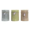 Вуаль DKD Home Decor Синий Коричневый Зеленый 14,5 x 14,5 x 20 cm Ваниль воск (3 штук)