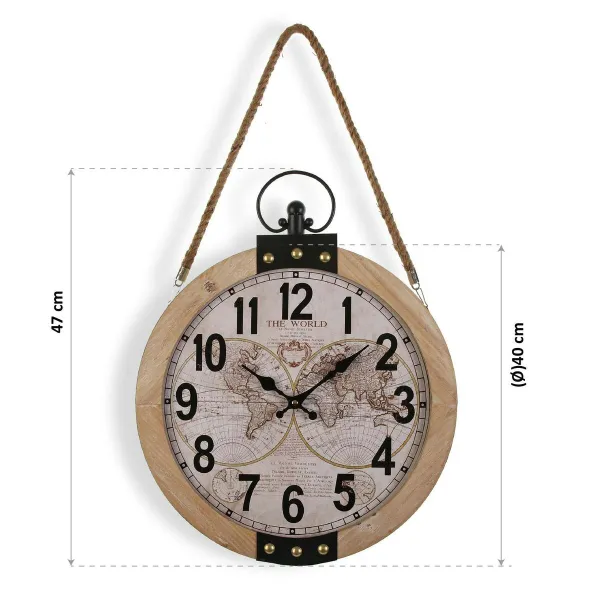 Seinakell Versa Mapamundi 40 x 6,5 x 47 cm Puit MDF