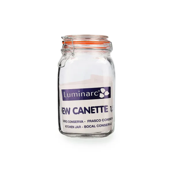 Stikla Burka Quid New Canette Caurspīdīgs Stikls (1,5L) (Pack 6x)