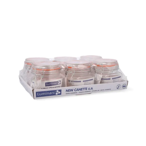 Stikla Burka Quid New Canette Caurspīdīgs Stikls (0,5L) (Pack 6x)
