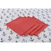 Stalo skalbinių rinkinys DKD Home Decor Mėlyna Balta Raudona 150 x 150 x 0,5 cm (2 vnt.)