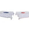 Stalo skalbinių rinkinys DKD Home Decor Mėlyna Balta Raudona 150 x 150 x 0,5 cm (2 vnt.)