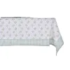 Stalo skalbinių rinkinys DKD Home Decor Gėlės Žalia 150 x 150 x 0,5 cm