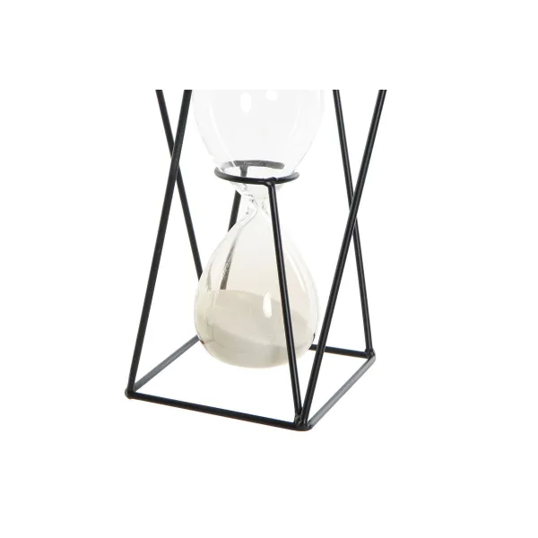 Песочные часы DKD Home Decor Чёрный Янтарь терракот 14 x 14 x 19 cm