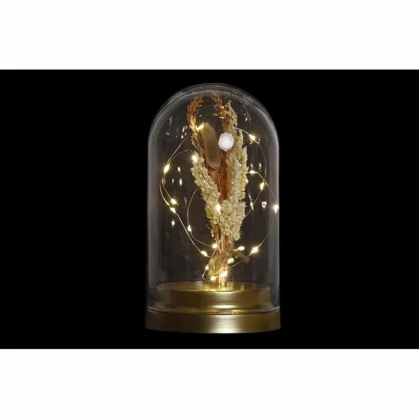 Apšvietimo apdaila DKD Home Decor Metalinis Stiklas Gėlė 30 x 40 cm 12 x 12 x 22 cm