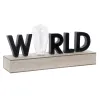 Koristevalot DKD Home Decor World Musta Metalli Puu MDF 30 x 40 cm 34 x 8 x 16 cm