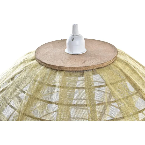 Потолочный светильник DKD Home Decor Натуральный Позолоченный Коричневый Бамбук 50 W (42 x 42 x 26 cm)